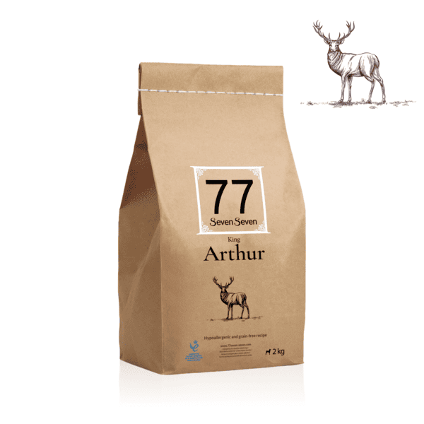 Worek karmy Arthur z dziczyzną i łososiem o wadze 2 kg