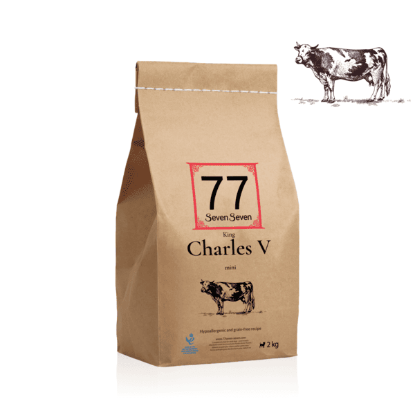 Worek karmy Mini Charles V z wołowiną Angus o wadze 2 kg