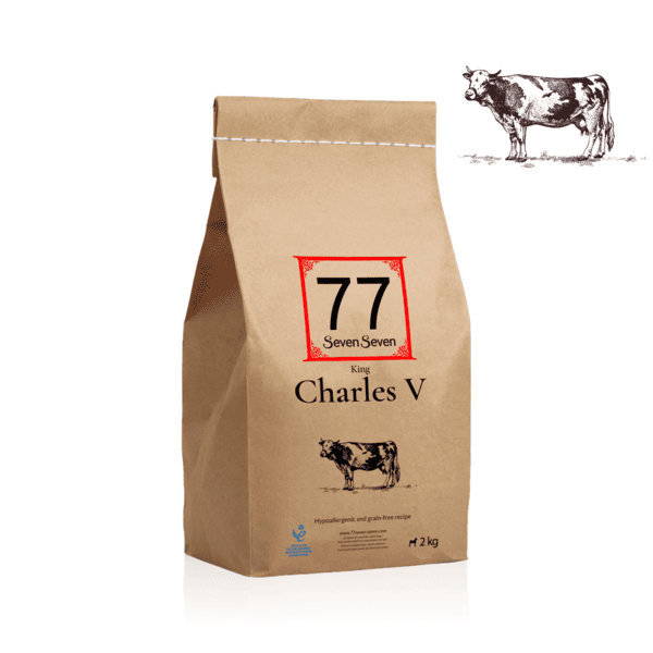 Worek karmy Charles V z wołowiną Angus o wadze 2 kg