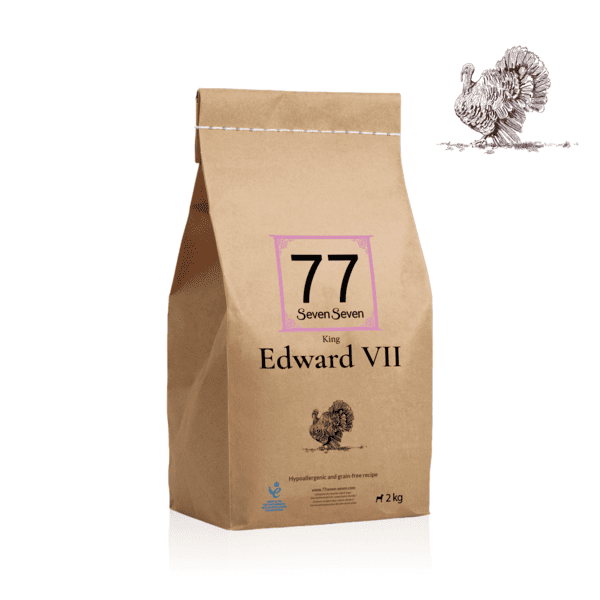 Worek karmy Edward VII z indykiem o wadze 2 kg