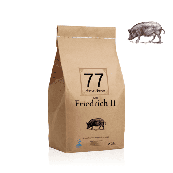 Worek karmy Friedrich II z wieprzowiną o wadze 2 kg
