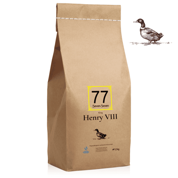 Opakowanie karmy Henry VIII z kaczką