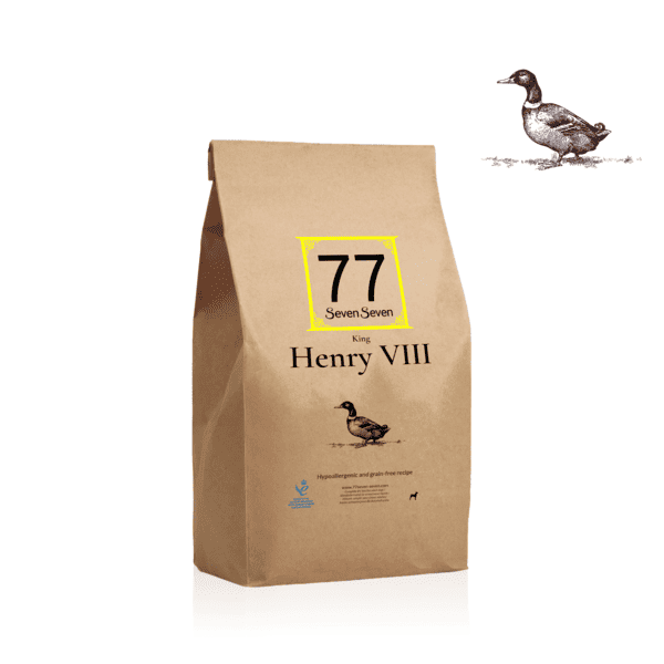 Opakowanie karmy Henry VIII z kaczką