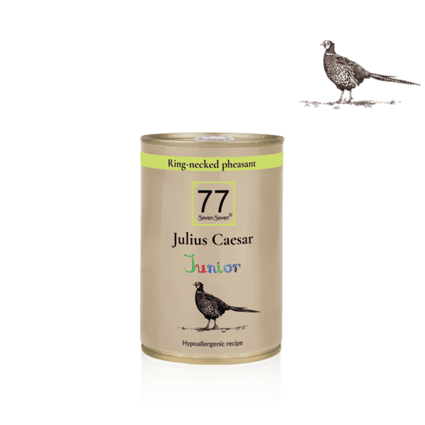 Puszka karmy Junior Julius Caesar z bażantem o pojemności 400 g