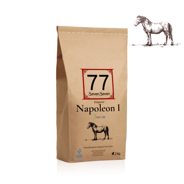 Worek karmy NOWY Junior Napoleon I z koniną o wadze 2 kg