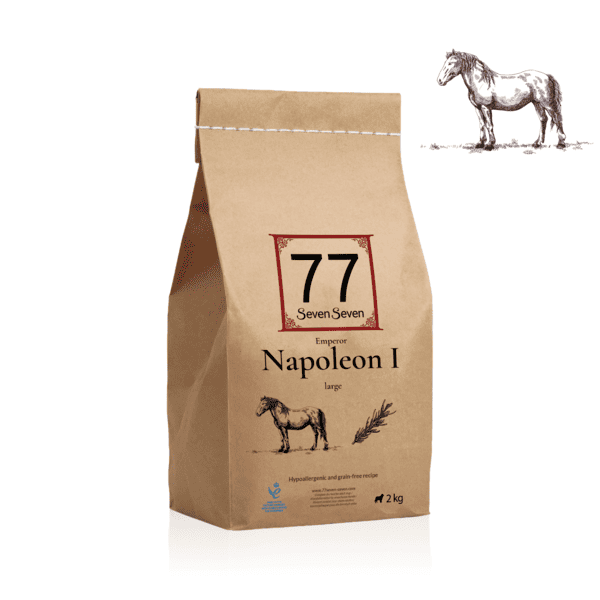 Worek karmy Large Napoleon I konina z ziołami o wadze 2 kg