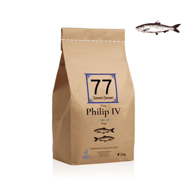 Opakowanie karmy Junior Large Philip IV z łososiem